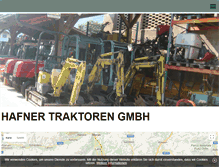 Tablet Screenshot of hafnertraktoren.com
